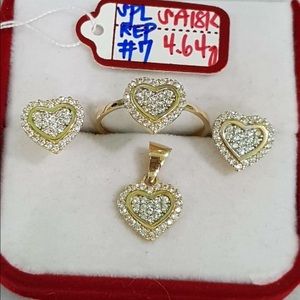 18k Solid Yellow Gold Set